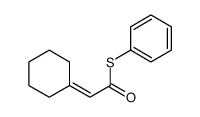 S-phenyl 2-cyclohexylideneethanethioate结构式