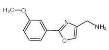 2-(3-METHOXY-PHENYL)-OXAZOL-4-YL-METHYLAMINE Structure