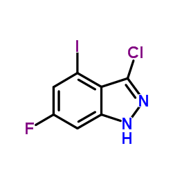 3-Chloro-6-fluoro-4-iodo-1H-indazole Structure