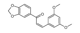 1-(1,3-benzodioxol-5-yl)-3-(3,5-dimethoxyphenyl)prop-2-en-1-one Structure