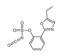 [2-(5-ethyl-1,3,4-oxadiazol-2-yl)phenyl] N-(oxomethylidene)sulfamate结构式