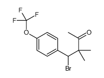 4-bromo-3,3-dimethyl-4-[4-(trifluoromethoxy)phenyl]butan-2-one Structure