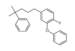 1-fluoro-4-(4-methyl-4-phenylpentyl)-2-phenoxybenzene Structure