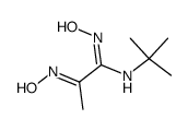 N-tert-Butyl-N'-hydroxy-2-[(E)-hydroxyimino]-propionamidine Structure