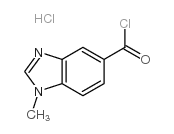 1-甲基-1H-苯并咪唑-5-羰酰氯盐酸盐结构式