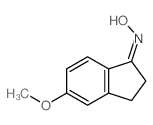 1H-Inden-1-one,2,3-dihydro-5-methoxy-, oxime结构式
