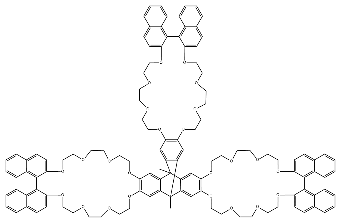 手性三蝶烯衍生物三冠醚结构式