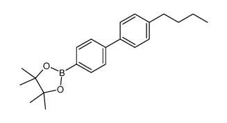 2-[4-(4-butylphenyl)phenyl]-4,4,5,5-tetramethyl-1,3,2-dioxaborolane结构式