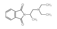 2-(1-diethylaminopropan-2-yl)isoindole-1,3-dione结构式