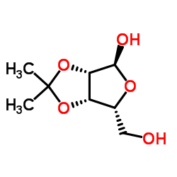 2,3-O-Isopropylidene-α-D-lyxofuranose Structure