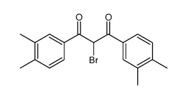 1,3-Propanedione, 2-bromo-1,3-bis(3,4-dimethylphenyl) Structure