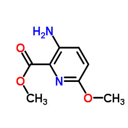 3-氨基-6-甲氧基吡啶甲酸甲酯结构式