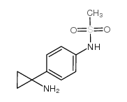N-[4-(1-氨基环丙基)苯基]-甲基磺酰胺结构式