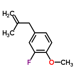 2-Fluoro-1-methoxy-4-(2-methyl-2-propen-1-yl)benzene Structure