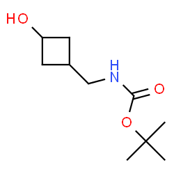 反式-3-(boc-氨基甲基)环丁醇结构式