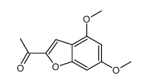 1-(4,6-二甲氧基-2-苯并呋喃)乙酮结构式