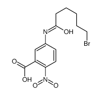 5-(6-bromohexanoylamino)-2-nitrobenzoic acid结构式