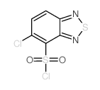 5-chloro-2,1,3-benzothiadiazole-4-sulfonyl chloride(SALTDATA: FREE) Structure
