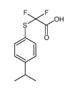 2,2-difluoro-2-(4-isopropylphenylthio)acetic acid Structure