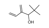 2,2-dimethyl-4-methylene-5-hexen-3-ol结构式