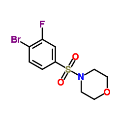 4-((4-溴-3-氟苯基)磺酰)吗啉结构式