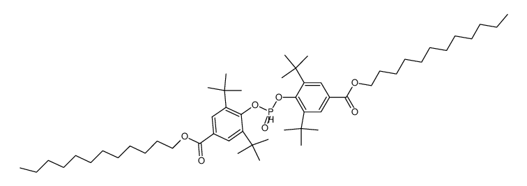 O,O-<2,6-di-tert-butyl-4-(1-dodecyloxycarbonyl)phenyl> phosphonate Structure