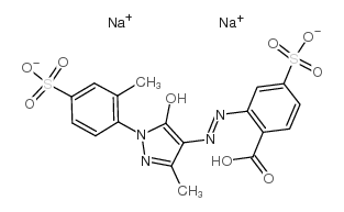 Chromate(2-),[2-[2-[4,5-dihydro-3-methyl-1-(2-methyl-4-sulfophenyl)-5-(oxo-kO)-1H-pyrazol-4-yl]diazenyl-kN1]-4-sulfobenzoato(4-)-kO]hydroxy-, sodium (1:2), (T-4)- structure