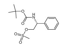 N-[(1R)-2-[(甲基磺酰基)氧基]-1-苯基乙基]氨基甲酸叔丁酯结构式