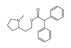 2-(1-methylpyrrolidin-2-yl)ethyl 2,2-diphenylacetate结构式