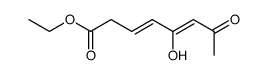 ethyl (3E,5Z)-5-hydroxy-7-oxoocta-3,5-dienoate结构式