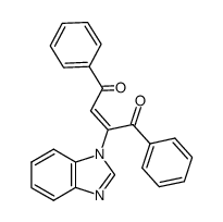 (E)-1-benzimidazolyl-1,2-dibenzoylethylene Structure
