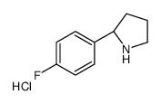 (S)-2-(4-FLUOROPHENYL)PYRROLIDINE HYDROCHLORIDE Structure