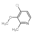 4-氯-3-甲氧基-2-甲基吡啶结构式