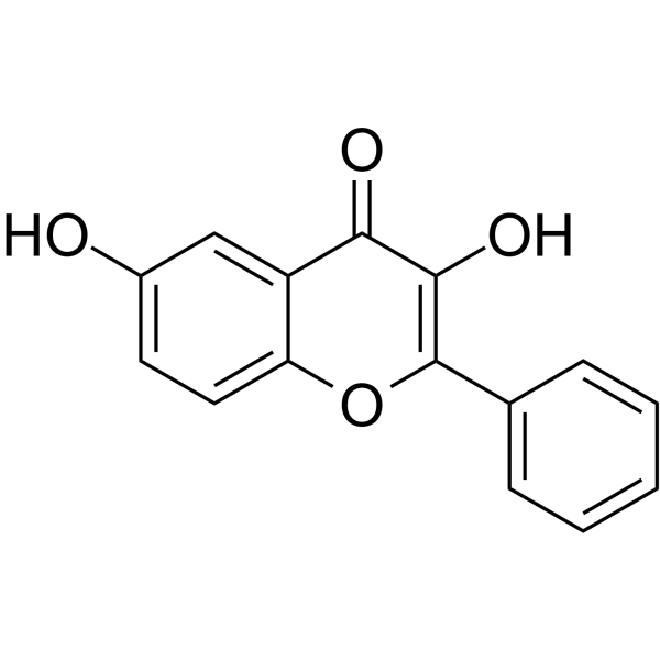 3,6-二羟基黄酮结构式