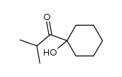 1-(1-Hydroxy-cyclohexyl)-2-methyl-propan-1-on结构式