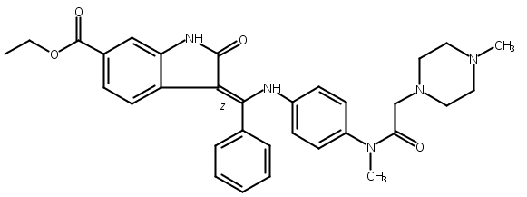乙磺酸尼达尼布杂质 20结构式