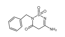5-amino-2-benzyl-2H-1,2,6-thiadiazine-3(4H)-one 1,1-dioxide结构式