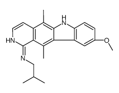 9-methoxy-5,11-dimethyl-N-(2-methylpropyl)-6H-pyrido[4,3-b]carbazol-1-amine结构式