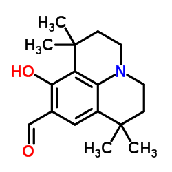 8-Hydroxy-1,1,7,7-tetramethyljulolidine-9-carboxaldehyde Structure