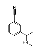 3-[1-(methylamino)ethyl]benzonitrile结构式