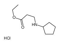 ethyl 3-(cyclopentylamino)propanoate hydrochloride Structure