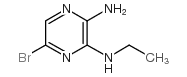 2-Amino-5-bromo-3-(ethylamino)pyrazine Structure
