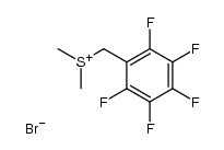 2,3,4,5,6-pentafluorobenzyl(dimethyl)sulphonium bromide Structure