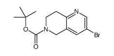 3-溴-7,8-二氢-1,6-萘啶-6(5h)-羧酸叔丁酯结构式
