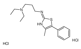 N',N'-diethyl-N-(4-methyl-5-phenyl-1,3-thiazol-2-yl)propane-1,3-diamine,dihydrochloride Structure