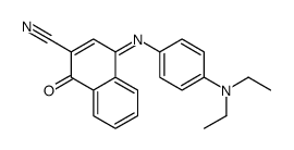 4-(4-DIETHYLAMINOPHENYLIMINO)-1-OXO-1,4-DIHYDRONAPHTHALENE-2-CARBONITRILE Structure