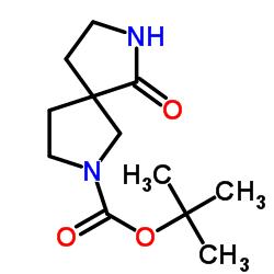 TERT-BUTYL 6-OXO-2,7-DIAZASPIRO[4.4]NONANE-2-CARBOXYLATE Structure