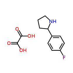 2-(4-FLUORO-PHENYL)-PYRROLIDINE, OXALIC ACID SALT Structure