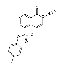 4-tolyl 1-oxo-2-diazo-1,2-dihydrobenzene-5-sulfonate结构式