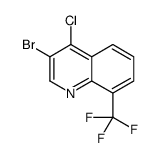 3-Bromo-4-chloro-8-trifluoromethylquinoline Structure